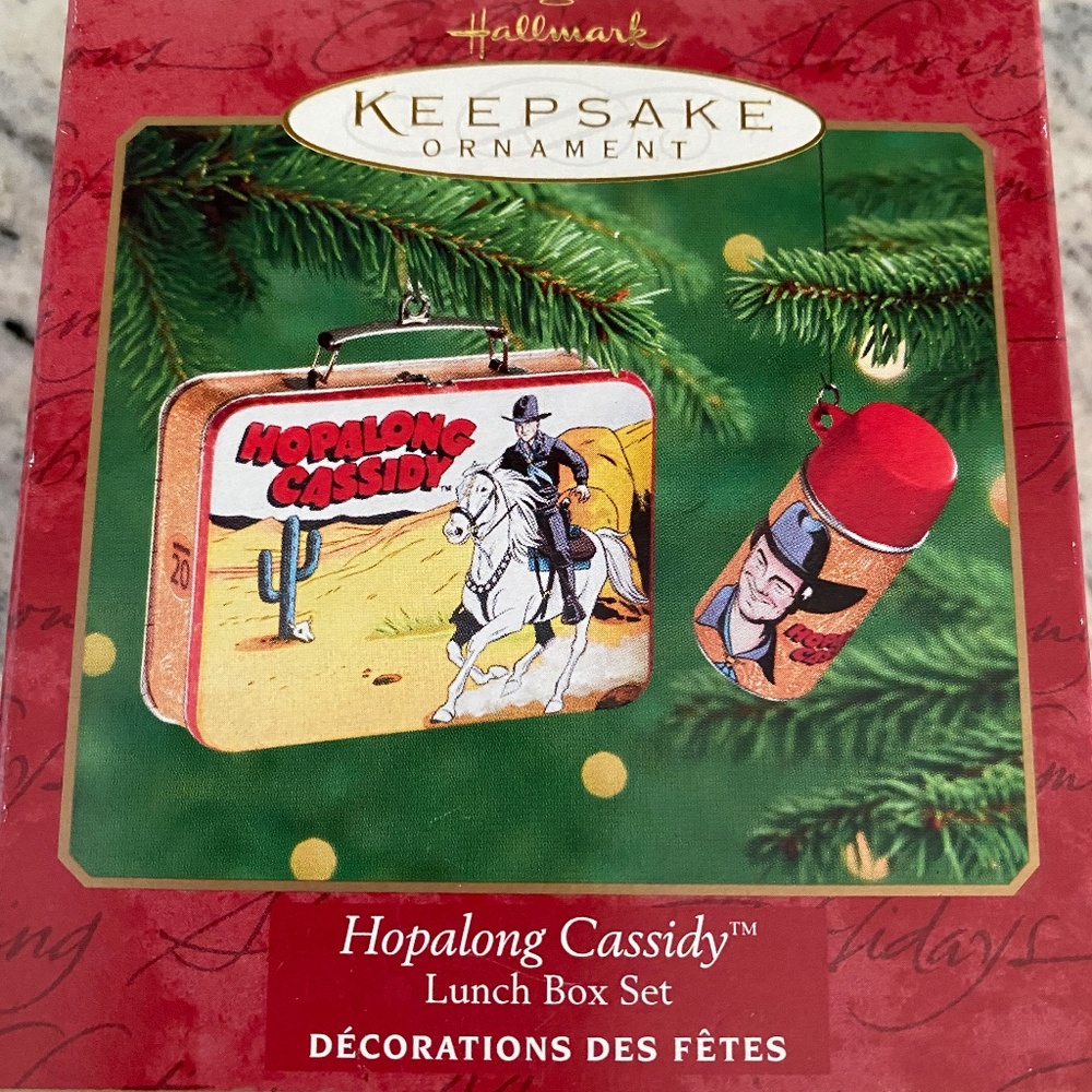 hallmark Hopalong Cassidy™ Lunch Box Set christmas ornament